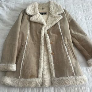 Vintage Steve Madden Leather Shearling Jacket